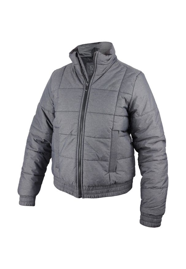 Adidas - Kurtka damskie adidas Performance ESS Padded Jkt. Kolor: szary. Materiał: poliamid, materiał, puch. Sport: turystyka piesza