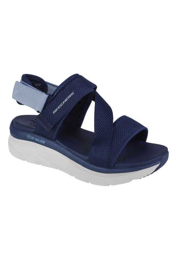 skechers - Sandały damskie, Skechers D'Lux Walker Kind Mind. Kolor: niebieski