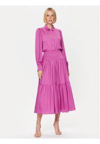 Bruuns Bazaar Sukienka codzienna Bauma Leanne BBW3315 Różowy Regular Fit. Okazja: na co dzień. Kolor: różowy. Materiał: wiskoza. Typ sukienki: proste. Styl: casual #1