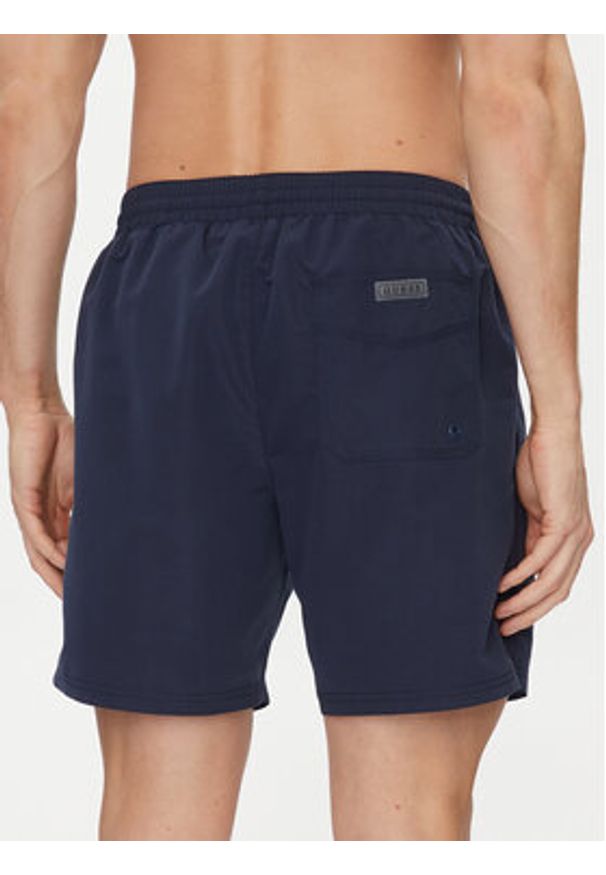 Guess Szorty kąpielowe F4GT01 WG282 Granatowy Regular Fit. Kolor: niebieski. Materiał: syntetyk