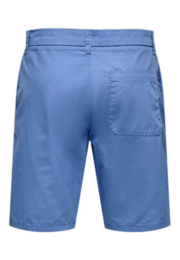 Only & Sons Szorty materiałowe Skal 22034682 Niebieski Slim Fit. Kolor: niebieski. Materiał: bawełna