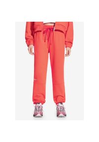 Spodnie dresowe damskie Prosto Cut. Kolor: czerwony. Materiał: dresówka. Długość: długie #1