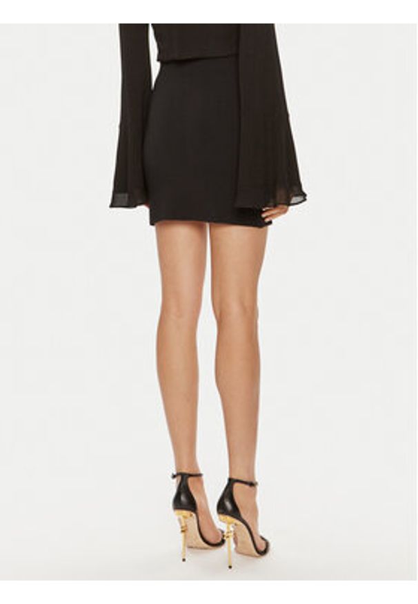 Pinko Spódnica mini Cipresso Gonna 102880 A1LK Czarny Slim Fit. Kolor: czarny. Materiał: syntetyk, wiskoza