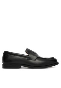 Calvin Klein Półbuty Ess Rubber Loafer Hw Plaq Va Lth HM0HM02177 Czarny. Kolor: czarny. Materiał: skóra #1