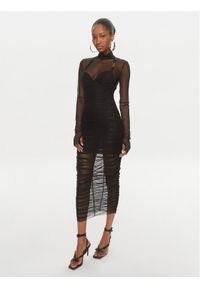 Versace Jeans Couture Sukienka koktajlowa 76HAO918 Czarny Slim Fit. Kolor: czarny. Materiał: syntetyk. Styl: wizytowy