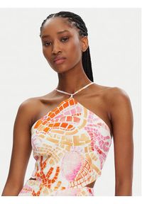 Seafolly Sukienka letnia La Mer 55423-DR Kolorowy Regular Fit. Materiał: len, wiskoza. Wzór: kolorowy. Sezon: lato #5