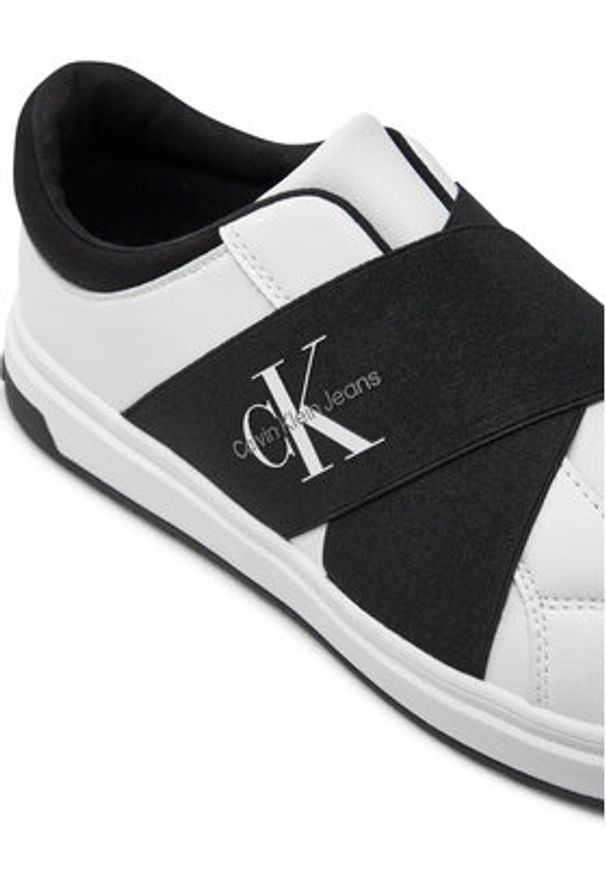 Calvin Klein Jeans Sneakersy V3X9-81056-1464 S Biały. Kolor: biały. Materiał: skóra