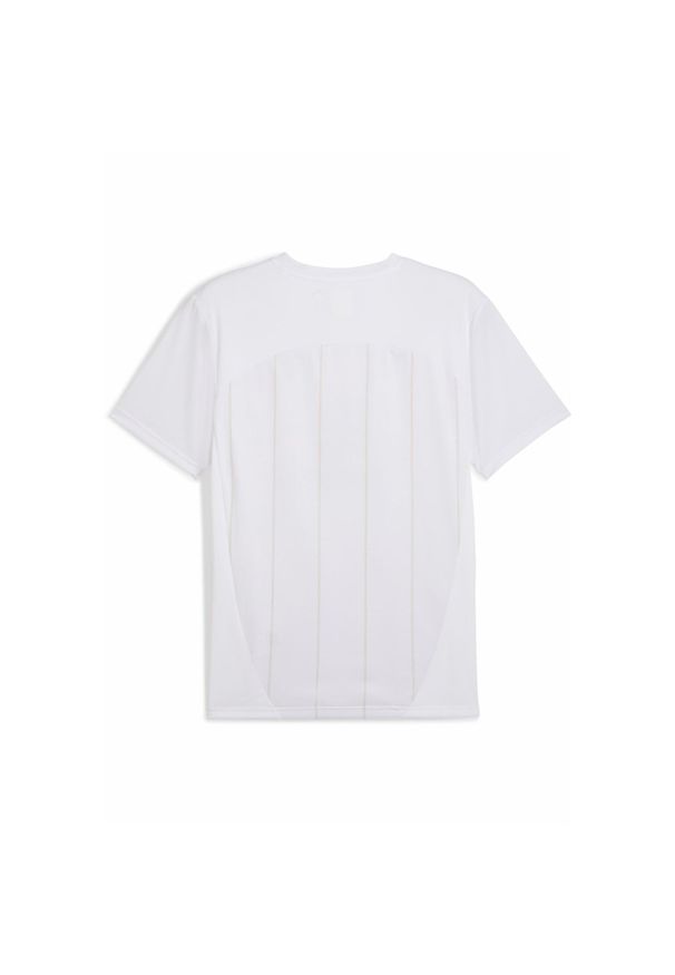 Puma - Męska koszulka przedmeczowa AC Milan PUMA White Putty Beige. Kolor: biały, wielokolorowy, beżowy
