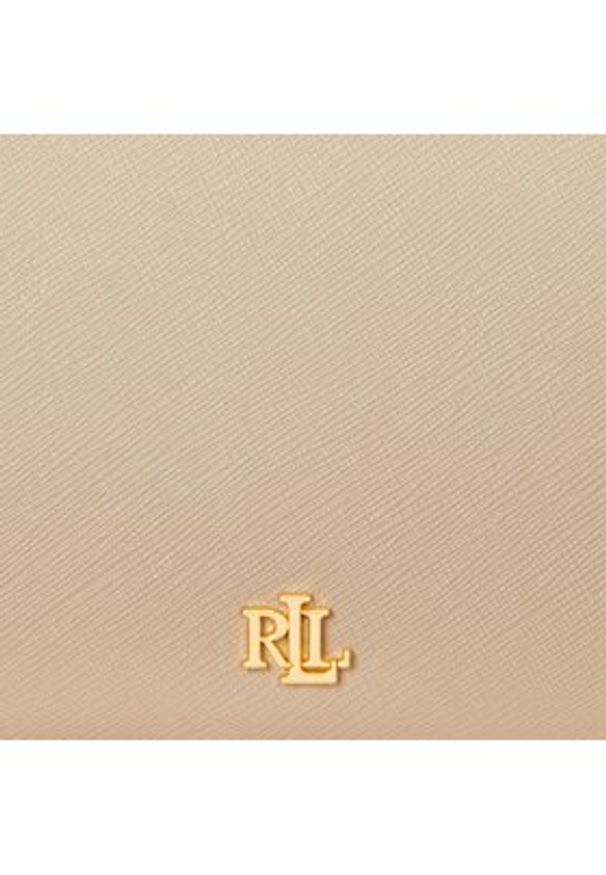 Lauren Ralph Lauren - LAUREN RALPH LAUREN Torebka 431883768029 Beżowy. Kolor: beżowy. Materiał: skórzane