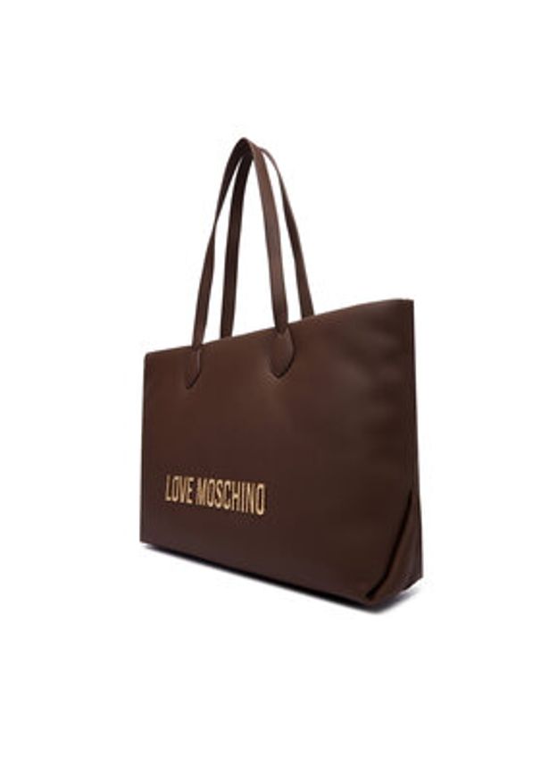 Love Moschino - LOVE MOSCHINO Torebka JC4395PP0NKD031A Brązowy. Kolor: brązowy. Materiał: skórzane