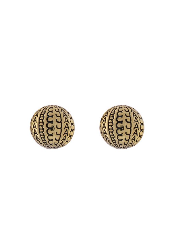 MARC JACOBS - Marc Jacobs Kolczyki The Monogram Stud 2S4JER001J53 Złoty. Materiał: metalowe. Kolor: złoty