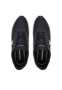 Emporio Armani Sneakersy EM003738 AF19532 MB007 Granatowy. Kolor: niebieski. Materiał: zamsz, skóra #5