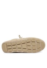 BOSS Sneakersy Roxanne 50557962 Beżowy. Kolor: beżowy. Materiał: skóra #4