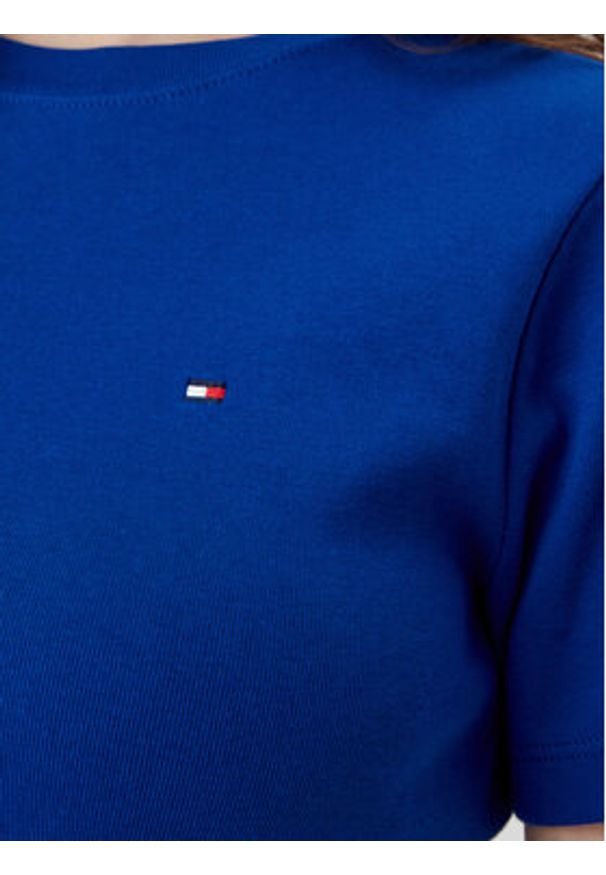 TOMMY HILFIGER - Tommy Hilfiger T-Shirt New Cody WW0WW40587 Niebieski Slim Fit. Kolor: niebieski. Materiał: bawełna