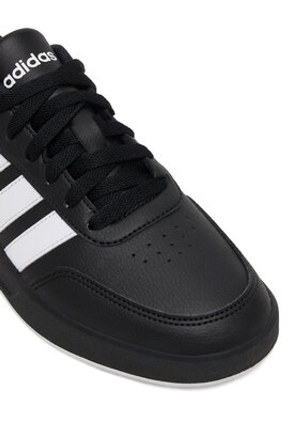 Adidas - adidas Sneakersy Breaknet 3.0 JR8447 Czarny. Kolor: czarny. Materiał: skóra