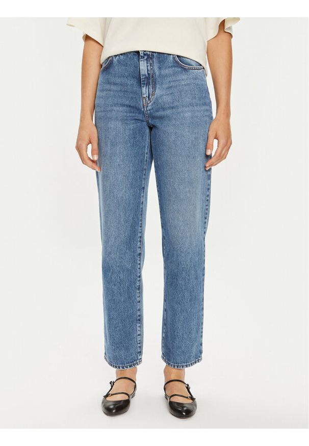 Weekend Max Mara Jeansy 2425186051 Niebieski Straight Leg. Kolor: niebieski