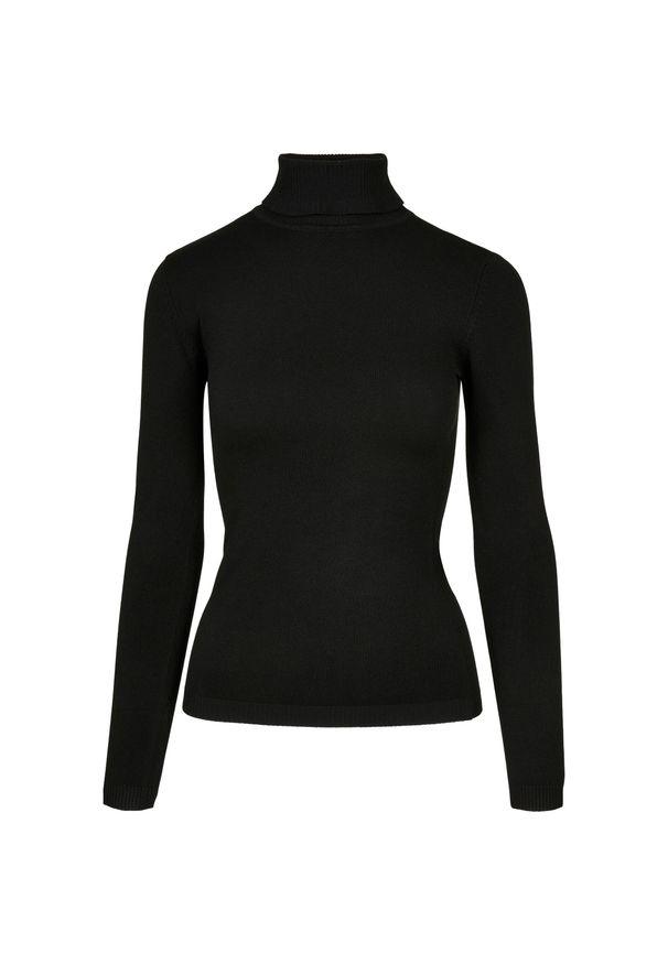 Golf damski Urban Classics basic sw. Typ kołnierza: golf. Kolor: czarny. Materiał: polar. Sezon: zima. Sport: golf