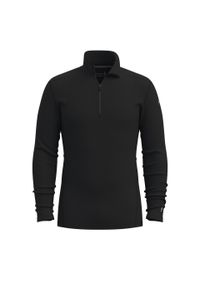 Bluza męska Smartwool Classic Thermal Merino Base Layer 1/4 Zip Boxed. Kolor: czarny. Materiał: wełna. Sport: turystyka piesza #1