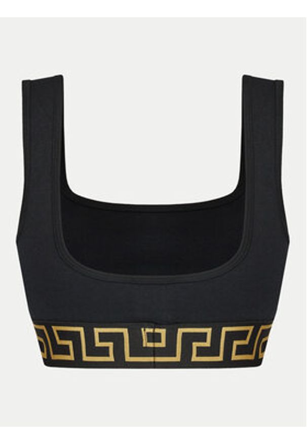 VERSACE - Versace Biustonosz top 1013323 1A10011 Czarny. Kolor: czarny. Materiał: bawełna