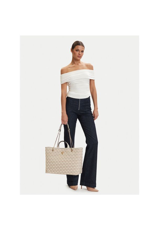 Torebka Guess. Kolor: beżowy