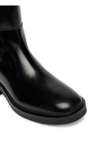 TOMMY HILFIGER - Tommy Hilfiger Kozaki Th Minimal Abrasivato Long Boot FW0FW08979 Czarny. Kolor: czarny. Materiał: skóra #4