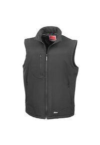 RESULT - Męska Oddychająca Kurtka Przeciwdeszczowa Softshell Bodywarmer. Kolor: zielony, wielokolorowy, czarny, brązowy. Materiał: softshell