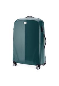 Wittchen - Duża walizka z polikarbonu jednokolorowa zielona. Kolor: zielony. Materiał: guma #2