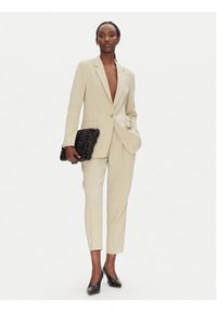 BOSS Spodnie materiałowe Tapiah 50490037 Beżowy Regular Fit. Kolor: beżowy. Materiał: syntetyk #2