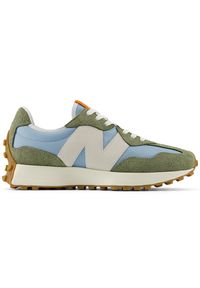 Buty unisex New Balance U327SC – zielone. Okazja: na co dzień. Kolor: zielony. Materiał: guma, materiał, skóra, zamsz. Szerokość cholewki: normalna