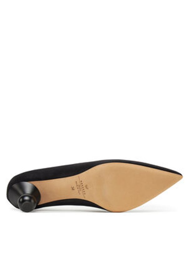 Weekend Max Mara Półbuty Renzasatin 2515521055600 Czarny. Kolor: czarny. Materiał: materiał