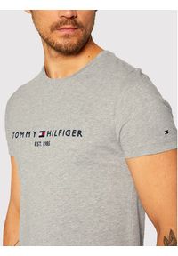 TOMMY HILFIGER - Tommy Hilfiger T-Shirt Core Logo Tee MW0MW11465 Szary Slim Fit. Kolor: szary. Materiał: bawełna #5