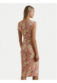 Lauren Ralph Lauren - LAUREN RALPH LAUREN Sukienka koktajlowa 250964083001 Różowy Slim Fit. Kolor: różowy. Materiał: syntetyk. Styl: wizytowy
