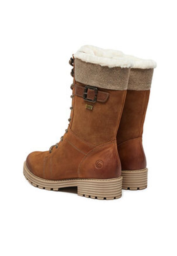 Remonte Trapery D0W72-22 Brązowy. Kolor: brązowy. Materiał: nubuk, skóra