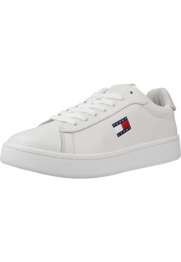 TOMMY HILFIGER - Kapcie TOMMY JEANS ARCHIVE 98 Biały. Kolor: biały. Materiał: jeans