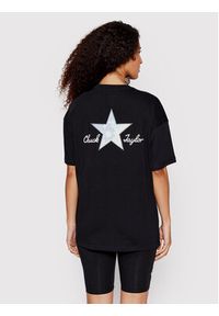 Converse T-Shirt 10023207-A03 Czarny Loose Fit. Kolor: czarny. Materiał: bawełna