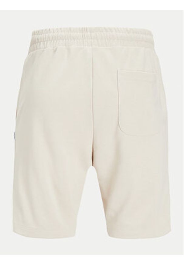 Jack & Jones - Jack&Jones Szorty sportowe Gordon 12249285 Beżowy Regular Fit. Kolor: beżowy. Materiał: bawełna. Styl: sportowy