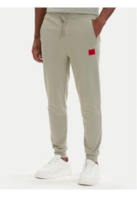 Hugo - HUGO Spodnie dresowe Doak212 50447963 Zielony jasny Regular Fit. Kolor: zielony. Materiał: bawełna #1