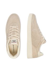 Guess Jeans Sneakersy EO-LUNARI-02 WE Beżowy. Kolor: beżowy. Materiał: zamsz, skóra #8