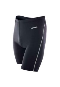 SPIRO - Męskie Spodenki Bodyfit Base Layer. Kolor: czarny. Sport: turystyka piesza