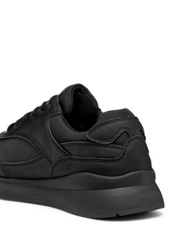 Geox Sneakersy U Branthon B Abx U56M6A 0EKBU C9999 Czarny. Kolor: czarny. Materiał: skóra