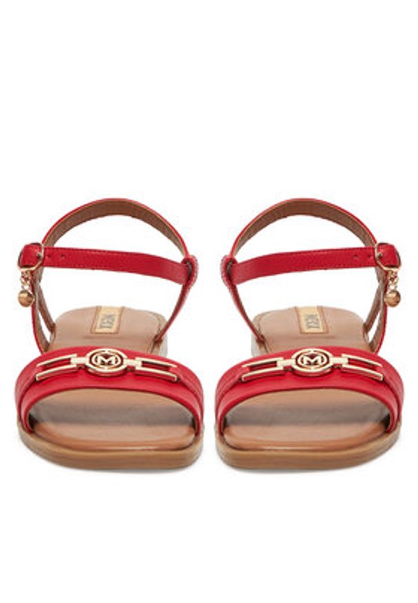 MEXX Sandały MX/026C-EST Czerwony. Kolor: czerwony. Materiał: skóra