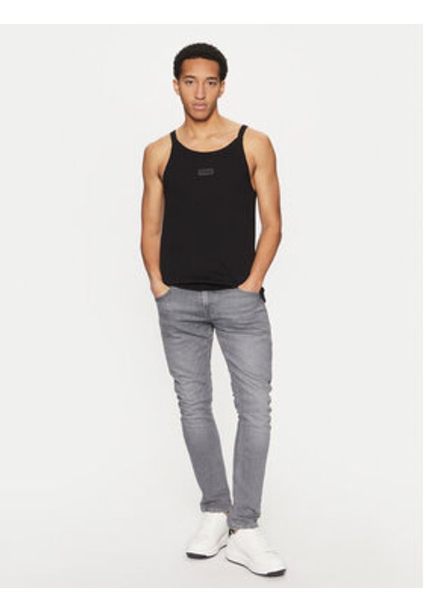 Versace Jeans Couture T-Shirt 78GAH614 Czarny Regular Fit. Kolor: czarny. Materiał: bawełna