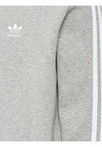 Adidas - adidas Bluza 3-Stripes ED5969 Szary Regular Fit. Kolor: szary. Materiał: bawełna