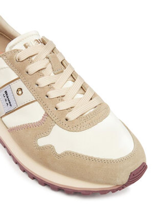Blauer Sneakersy F5MILLEN03/NYG Beżowy. Kolor: beżowy. Materiał: skóra