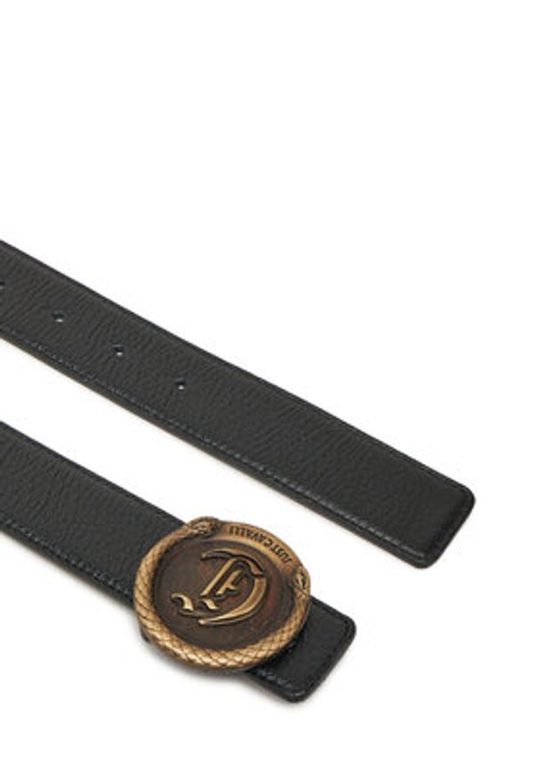 Just Cavalli Pasek Damski 78QA6F60 ZP303 Czarny. Kolor: czarny. Materiał: skóra