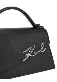 Karl Lagerfeld - KARL LAGERFELD Torebka A1W30458 Czarny. Kolor: czarny. Materiał: skórzane #4