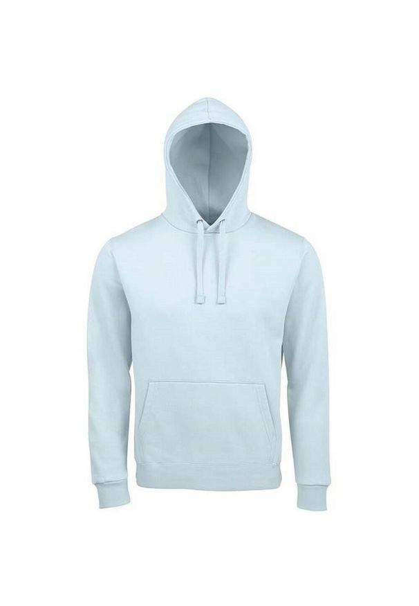 SOL'S - Męska Bluza Z Kapturem Spencer. Typ kołnierza: kaptur. Kolor: niebieski