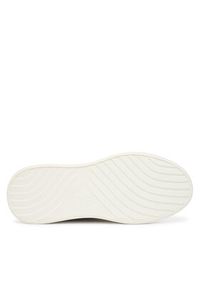 TOMMY HILFIGER - Tommy Hilfiger Sneakersy Shiny Leather Platform Sneaker FW0FW09364 Écru. Materiał: skóra. Obcas: na platformie #6