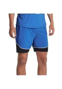 Spodnie sportowe męskie Under Armour 1379453464. Kolor: niebieski. Materiał: materiał, syntetyk. Długość: krótkie