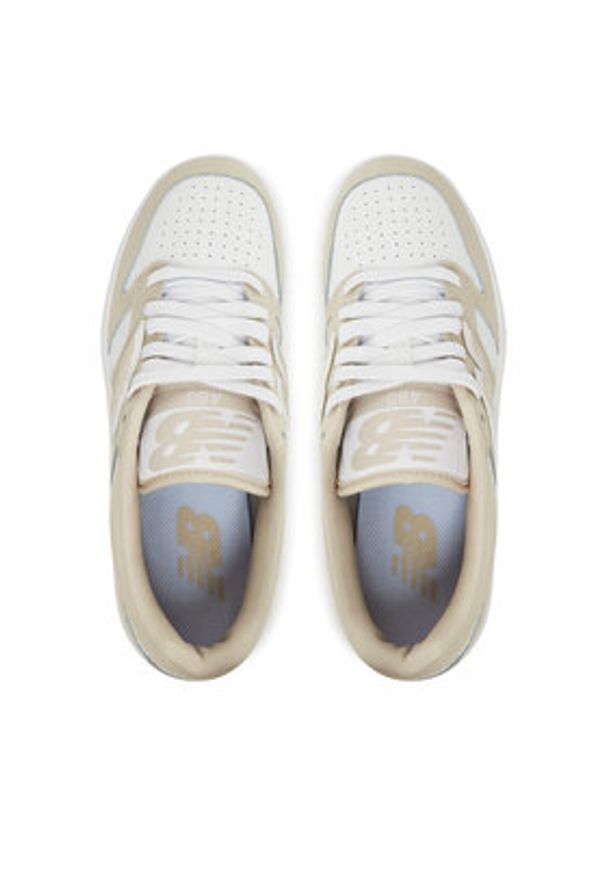 New Balance Sneakersy BB480LBB Beżowy. Kolor: beżowy. Materiał: skóra